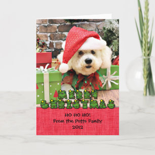 Cartes Pour Fêtes Annuelles Noël - Bichon Frise - Daisy