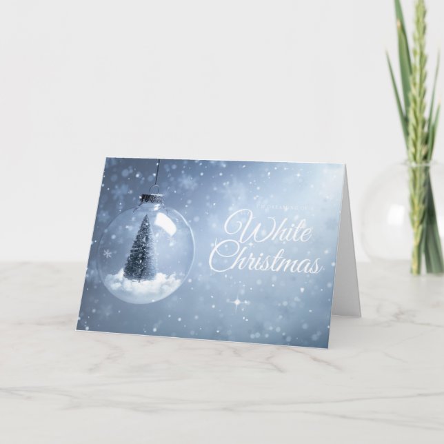 Cartes Pour Fêtes Annuelles Noël blanc (Devant)