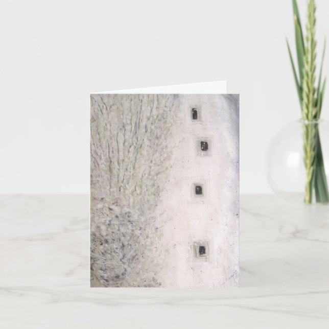 CARTES POUR FÊTES ANNUELLES NOËL BLANC (Devant)