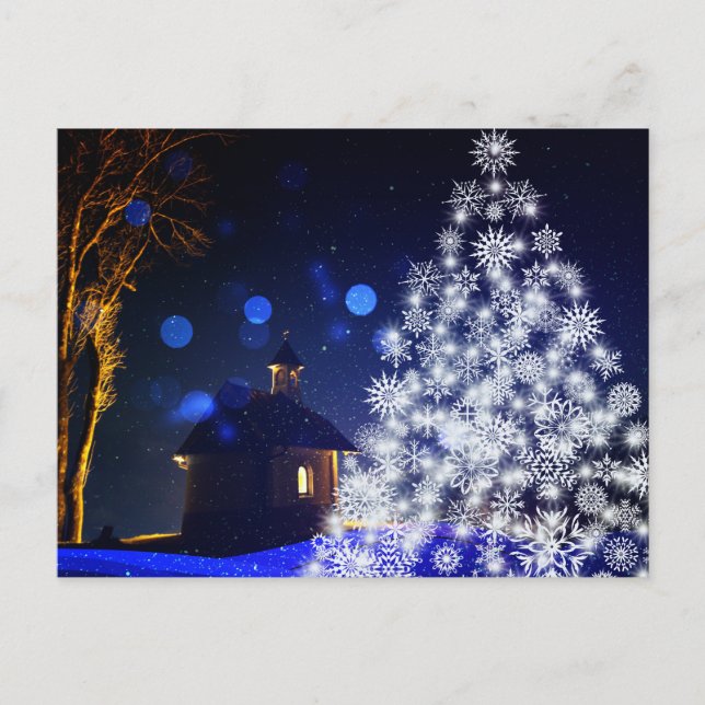 Cartes Pour Fêtes Annuelles Noel blanc (Devant)
