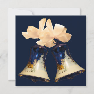 Cartes Pour Fêtes Annuelles Noël Bleu Vive les Clochettes