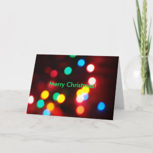 Cartes Pour Fêtes Annuelles Noël Bokeh, Joyeux Noël !