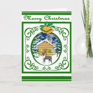 Cartes Pour Fêtes Annuelles Noël Boston Terrier Vintage