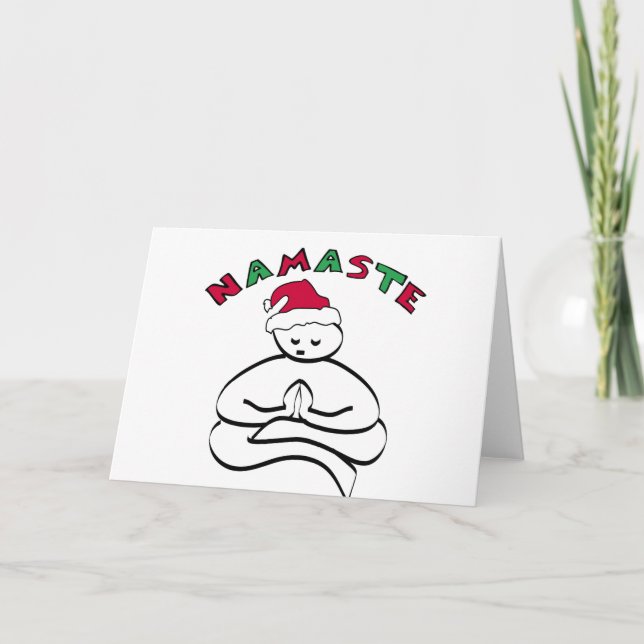 Cartes Pour Fêtes Annuelles Noël Bouddha (Devant)