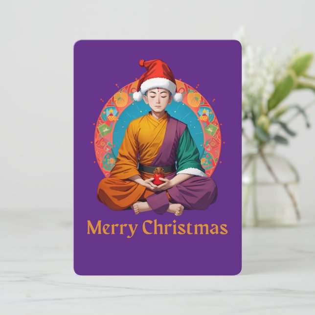 Cartes Pour Fêtes Annuelles Noël bouddhiste (Debout devant)