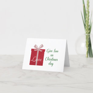 Cartes Pour Fêtes Annuelles Noël cadeau moderne rouge et vert