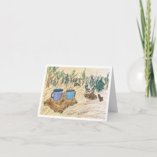 Cartes Pour Fêtes Annuelles Noël camping