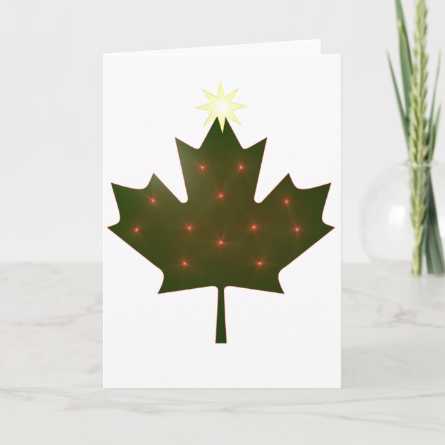 Cartes Pour Fêtes Annuelles Noël canadien (Devant)