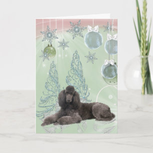 Cartes Pour Fêtes Annuelles Noël Caniche