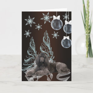 Cartes Pour Fêtes Annuelles Noël Caniche