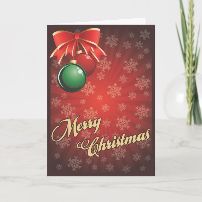 Cartes Pour Fêtes Annuelles Noël Card001 de salutation (Devant)