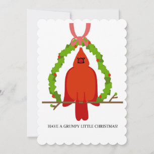 Cartes Pour Fêtes Annuelles Noël cardinal grincheux