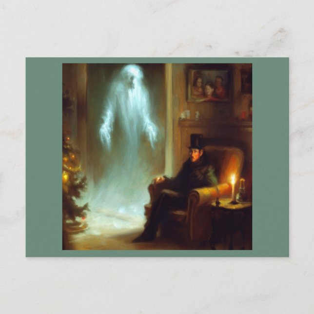Cartes Pour Fêtes Annuelles Noël Carol Fantôme de Noël Passé (Devant)
