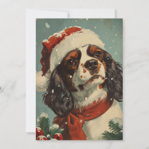 Cartes Pour Fêtes Annuelles Noël Cavalier King Charles Spaniel