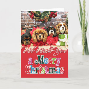 Cartes Pour Fêtes Annuelles Noël - Cavalier - Pois doux, Lily, Rose Poppy