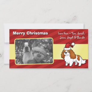 Cartes Pour Fêtes Annuelles Noël Cavalier Roi Charles Spaniel