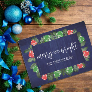 Cartes Pour Fêtes Annuelles Noël Champêtre Boisées Champignons Fantaisistes