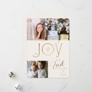 Cartes Pour Fêtes Annuelles Noël Chantez Joie car le Seigneur est venu Ph pers