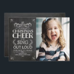 Cartes Pour Fêtes Annuelles Noël Cheer Chalkboard photo de vacances<br><div class="desc">Noël Cheer Chalkboard Carte photo de vacances. Voir toutes les autres pièces de cette collection. Écrivez-moi à l'adresse mailme@mistyqe.com pour obtenir des devis sur d'autres pièces correspondantes ou des demandes de personnalisation.</div>