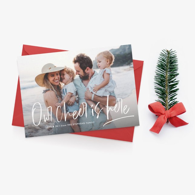 Cartes Pour Fêtes Annuelles Noël cheer une photo amusant mignon (Créateur téléchargé)