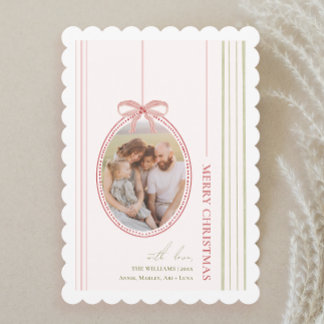 Cartes Pour Fêtes Annuelles Noël Chic Grandmillennial Coquette