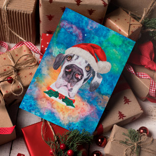 Cartes Pour Fêtes Annuelles Noël Chien de Race Grand Danois