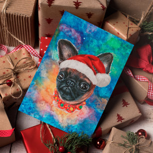 Cartes Pour Fêtes Annuelles Noël Chien de Race Griffon de Bruxelles