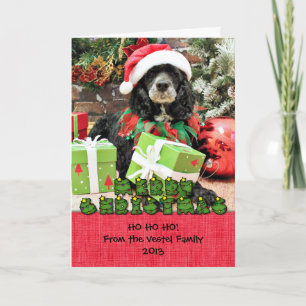 Cartes Pour Fêtes Annuelles Noël - Cockapoo - Baxter