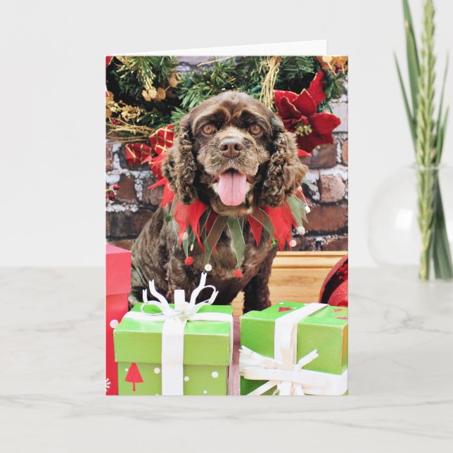 Cartes Pour Fêtes Annuelles Noël - cocker - Murphy (Devant)