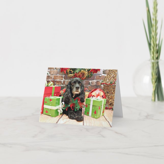 Cartes Pour Fêtes Annuelles Noël - Cocker Spaniel - Lily (Devant)