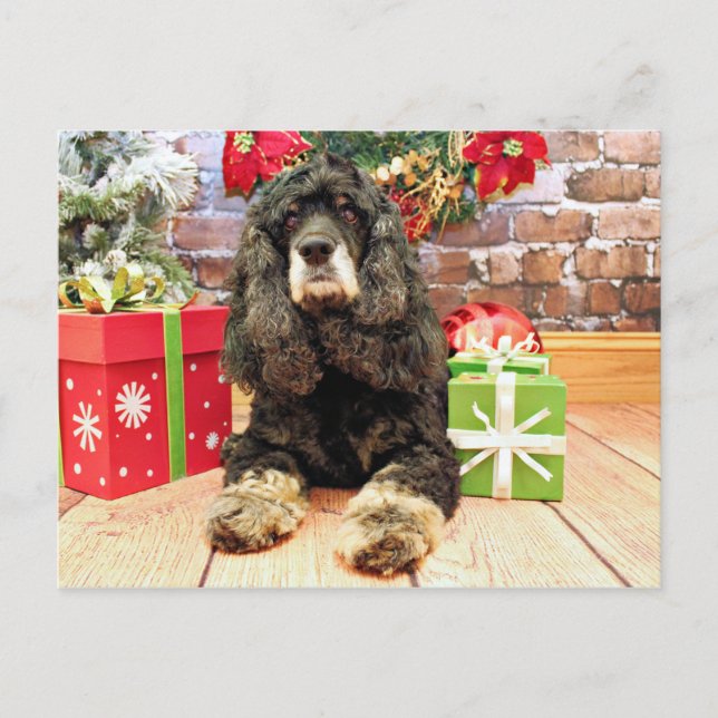 Cartes Pour Fêtes Annuelles Noël - Cocker Spaniel - Marley (Devant)
