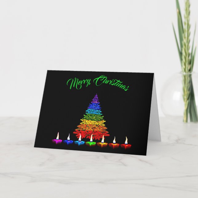 Cartes Pour Fêtes Annuelles Noël coloré (Devant)
