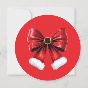 Cartes Pour Fêtes Annuelles Noël Coquette Bow