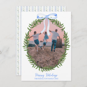Cartes Pour Fêtes Annuelles Noël Coquette Wreath Photo Grandelle du millénaire