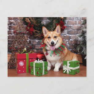 Cartes Pour Fêtes Annuelles Noël - Corgi - Cal