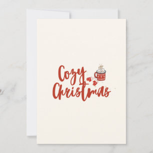 Cartes Pour Fêtes Annuelles Noël cosy : Hot Cocoa & Mittens Design
