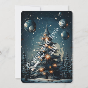 Cartes Pour Fêtes Annuelles Noël crépusculaire