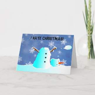 Cartes Pour Fêtes Annuelles Noël d'amour ou de haine