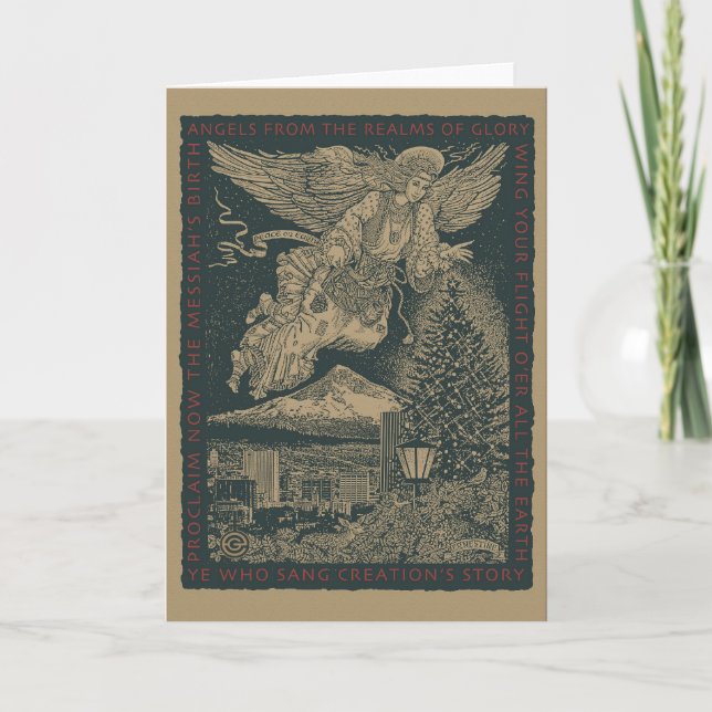 Cartes Pour Fêtes Annuelles Noël d'ange d'artisan (Devant)