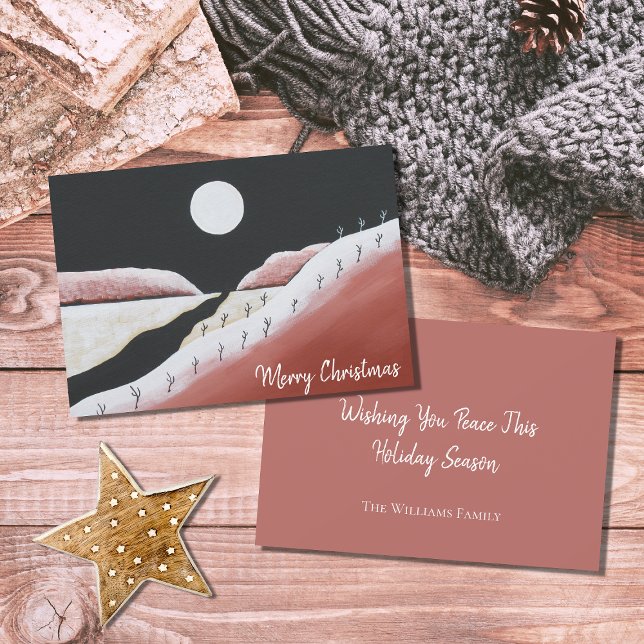 Cartes Pour Fêtes Annuelles Noël d'art populaire du désert du sud-ouest (Créateur téléchargé)