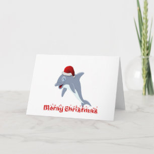 Cartes Pour Fêtes Annuelles Noël dauphin
