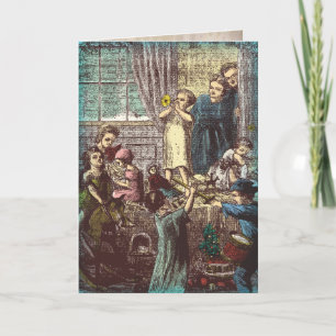 Cartes Pour Fêtes Annuelles Noël de 1860's