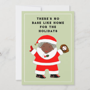 Cartes Pour Fêtes Annuelles Noël de baseball