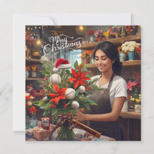 Cartes Pour Fêtes Annuelles Noël de baseball