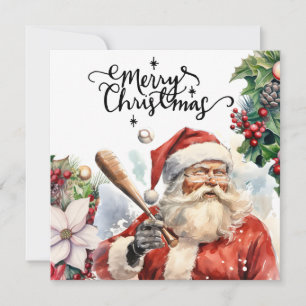 Cartes Pour Fêtes Annuelles Noël de baseball