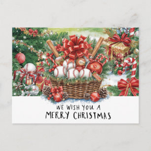 Cartes Pour Fêtes Annuelles Noël de baseball