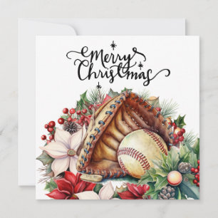 Cartes Pour Fêtes Annuelles Noël de baseball