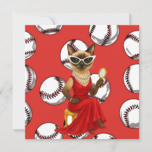 Cartes Pour Fêtes Annuelles Noël de baseball à thème pour les Amoureux de les 