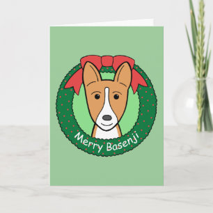 Cartes Pour Fêtes Annuelles Noël de Basenji