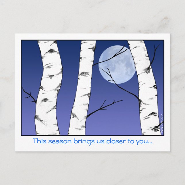 Cartes Pour Fêtes Annuelles Noël de Birch Moon (Devant)